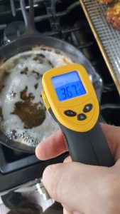 Preheat oil